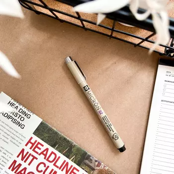 Ручка капиллярная Sakura Pigma Micron 0.3мм, черные чернила