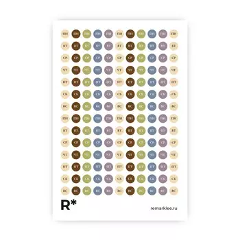 Стикер "Натуральные дни недели"