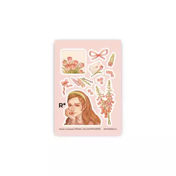 Стикер "Розовые заколки" А6