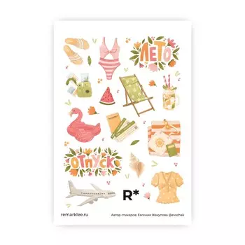 Стикер "Розовый фламинго"