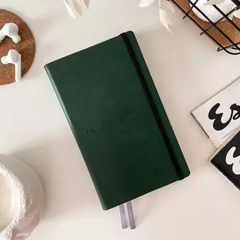 Зелёный ежедневник Aesthetic B6+