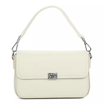 Белая сумка мессенджер из экокожи