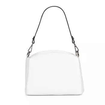 Белая сумка мессенджер из кожи