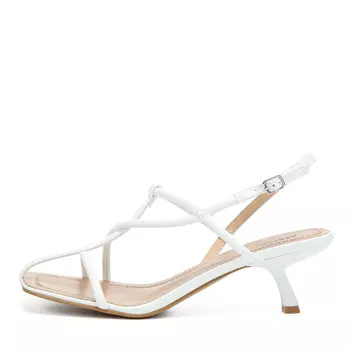 Белые босоножки из кожи