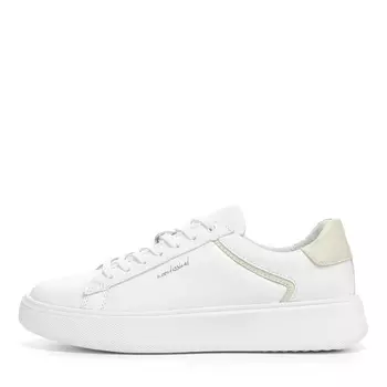 Белые кеды из гладкой кожи