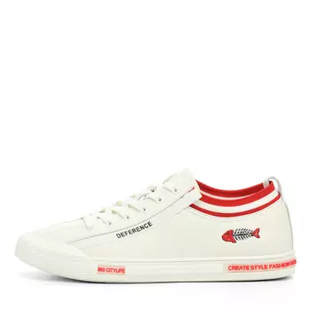 Белые кеды из гладкой кожи