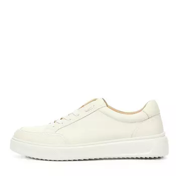 Белые кеды из гладкой кожи