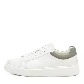 Белые кеды из гладкой кожи