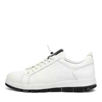 Белые кеды из гладкой кожи