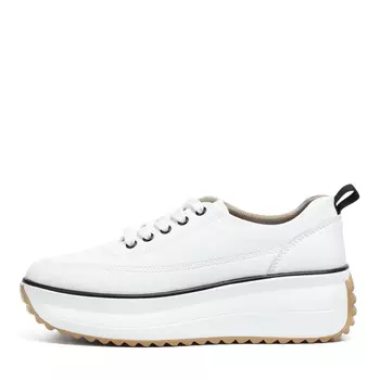 Белые кеды из гладкой кожи