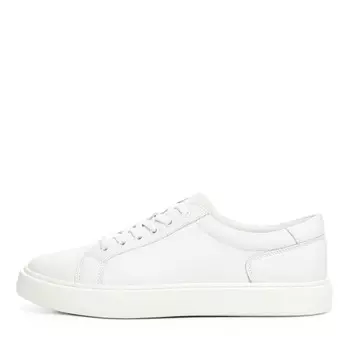 Белые кеды из гладкой кожи