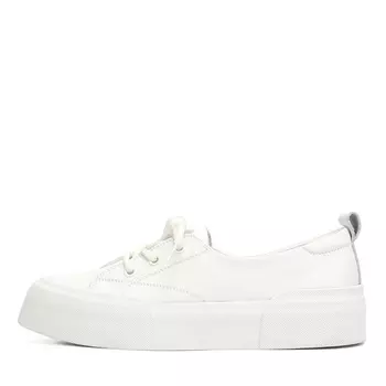 Белые кеды из гладкой кожи