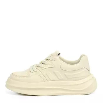 Белые кеды из гладкой кожи