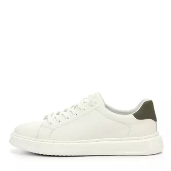 Белые кеды из гладкой кожи