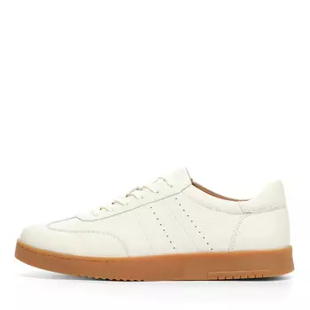 Белые кеды из гладкой кожи