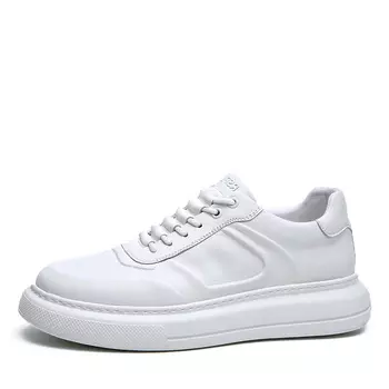 Белые кеды из гладкой кожи