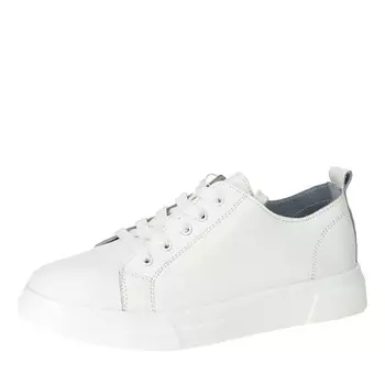 Белые кеды из гладкой кожи