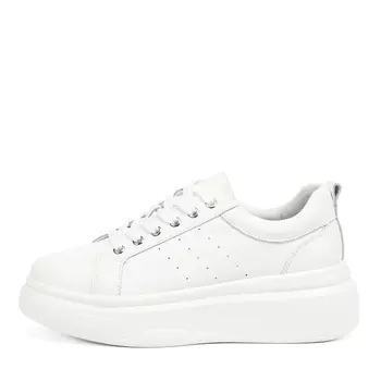 Белые кеды из кожи