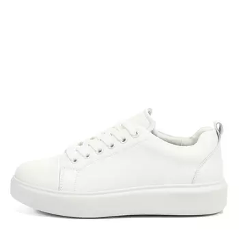 Белые кеды из кожи