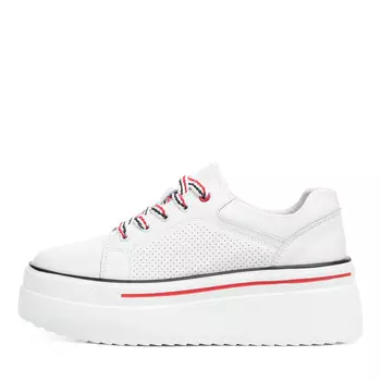 Белые кеды из кожи