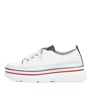 Белые кеды из кожи