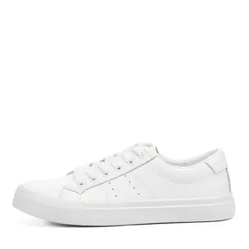 Белые кеды из кожи