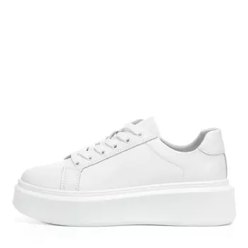 Белые кеды из кожи