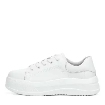 Белые кеды из кожи