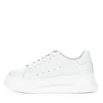 Белые кеды из кожи