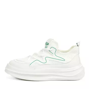 Белые кеды из текстиля