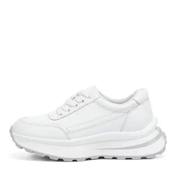 Белые кроссовки из кожи