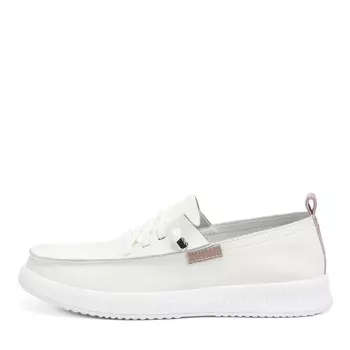 Белые полуботинки из кожи