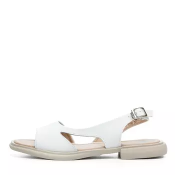Белые сандалии из гладкой кожи