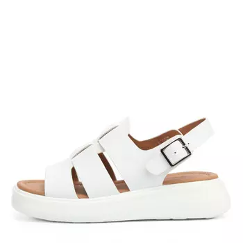 Белые сандалии из кожи