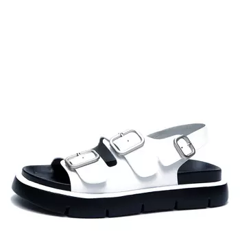 Белые сандалии из кожи