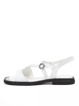 Белые сандалии из кожи