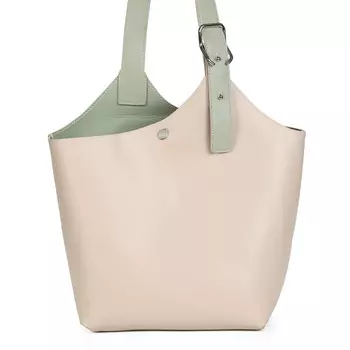 Бежевая сумка из экокожи