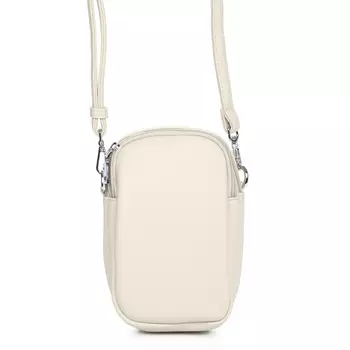 Бежевая сумка кросс-боди из экокожи