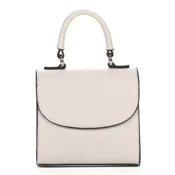 Бежевая сумка мессенджер из экокожи