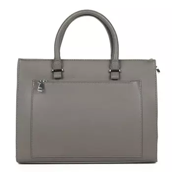 Бежевая сумка тоут из экокожи