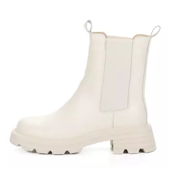 Бежевые ботинки челси из кожи