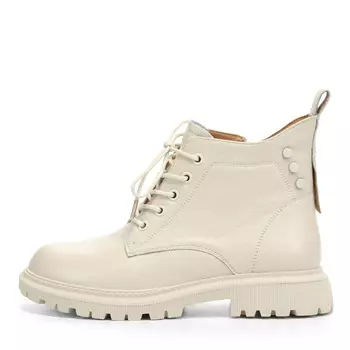 Бежевые ботинки из гладкой кожи