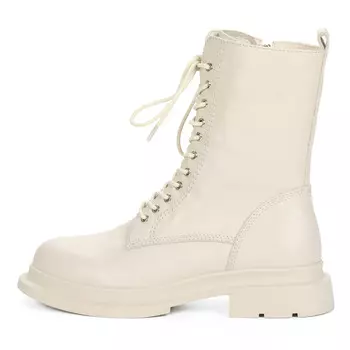 Бежевые ботинки из гладкой кожи