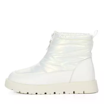 Бежевые дутики из текстиля