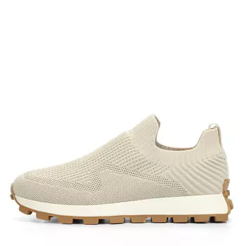 Бежевые кроссовки из текстиля