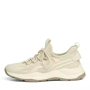 Бежевые кроссовки из текстиля