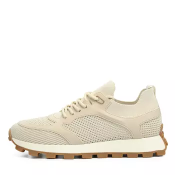 Бежевые кроссовки из текстиля