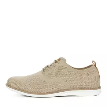 Бежевые полуботинки из текстиля