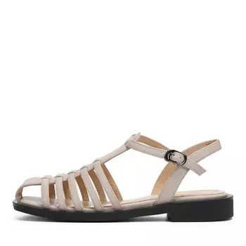 Бежевые сандалии из кожи