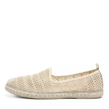 Бежевые текстильные эспадрильи